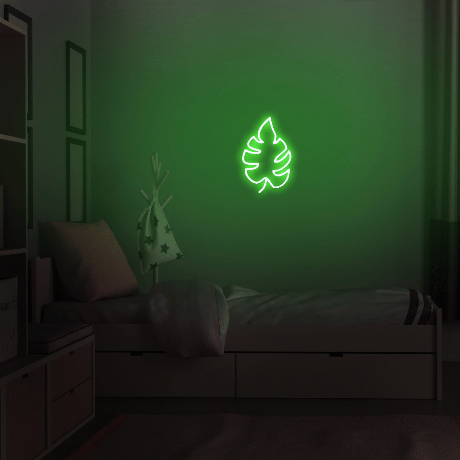 Foglia Monstera - Neon Luce