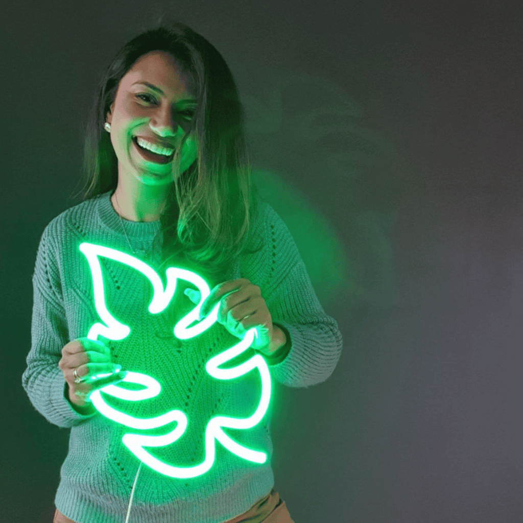 Foglia Monstera - Neon Luce