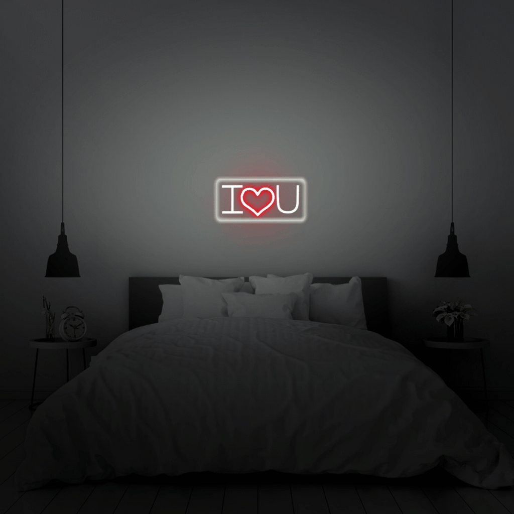 I Love U - Scritta a Led Neon