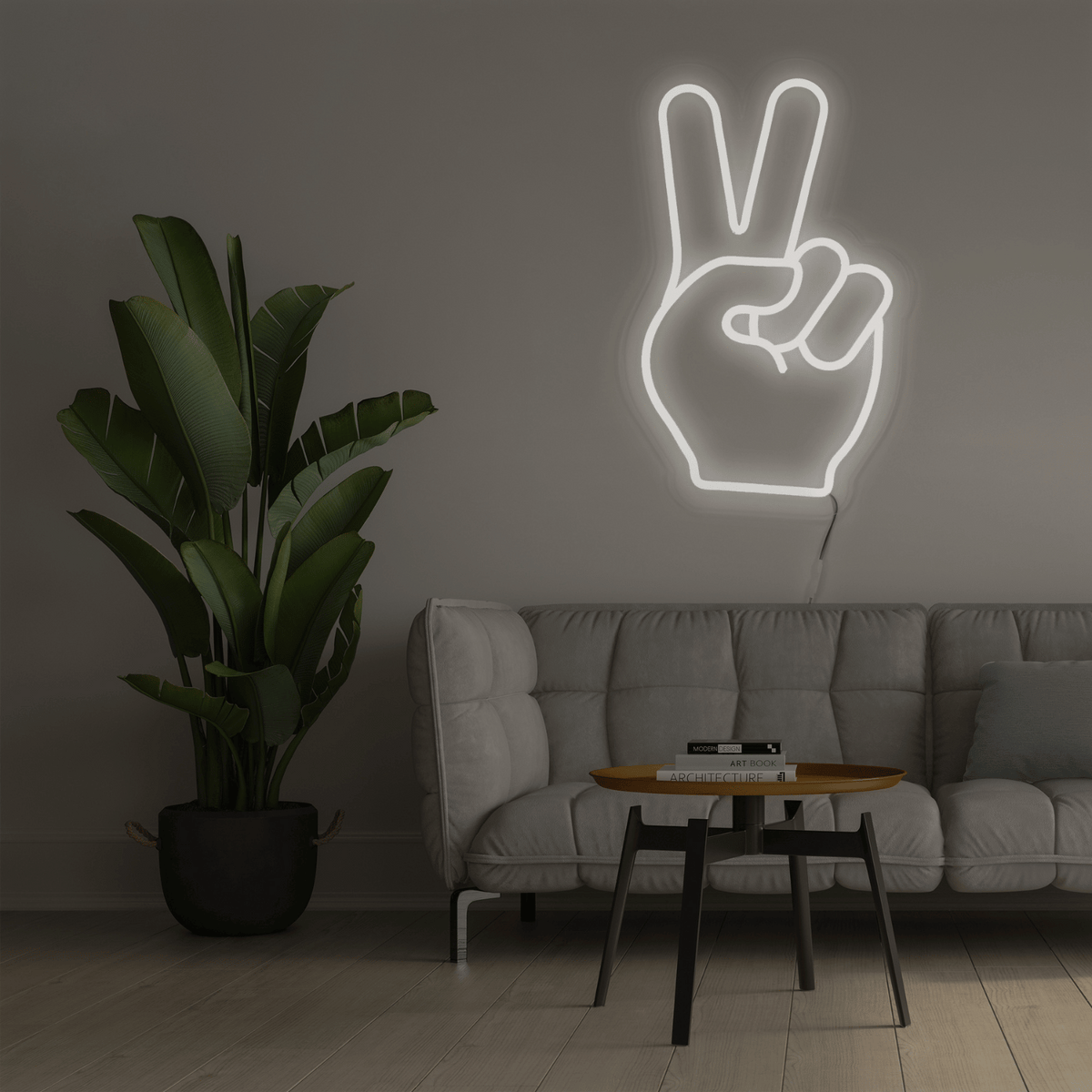 Peace Emoticon - Neon Led