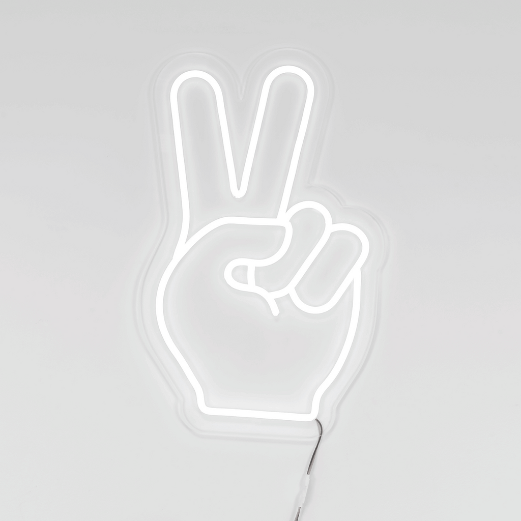 Peace Emoticon - Neon Led
