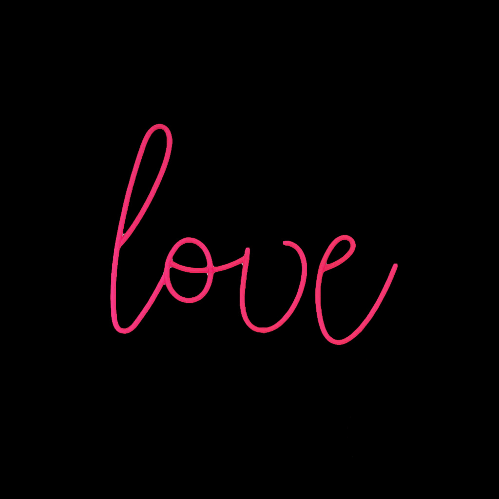 Love - Scritta Love in Corsivo